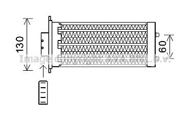 AVA QUALITY COOLING ol6573 -  Теплообменник, отопление салона